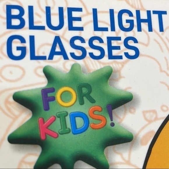 ICU eyewear blue light glasses kid black reduce glare prevents eye strain oval L - Picture 3 of 4
